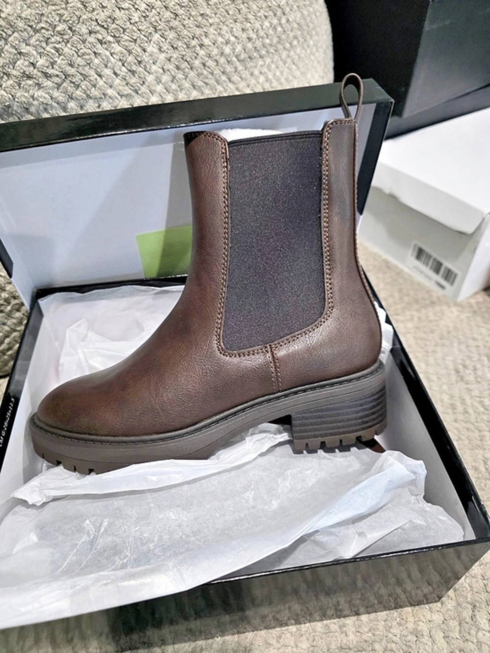 CosyForever CF&014B Chelsea Ankle Boots Brown US 6.5 NWT